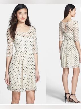 Betsey Johnson Polka Dot Lace Dress